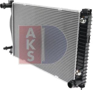 AKS Dasis 480047N - Радіатор, охолодження двигуна autozip.com.ua