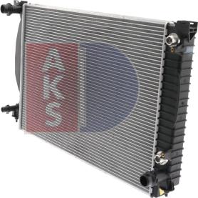 AKS Dasis 480068N - Радіатор, охолодження двигуна autozip.com.ua