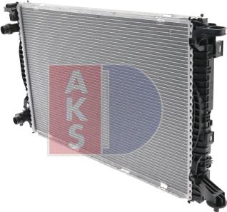 AKS Dasis 480102N - Радіатор, охолодження двигуна autozip.com.ua
