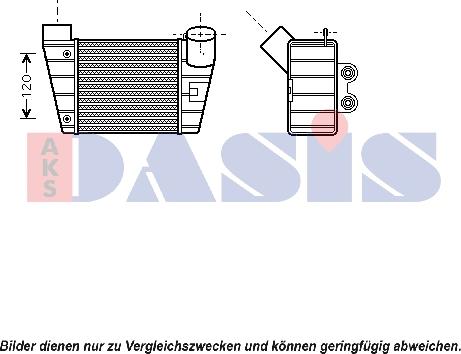 AKS Dasis 487017N - Интеркулер autozip.com.ua