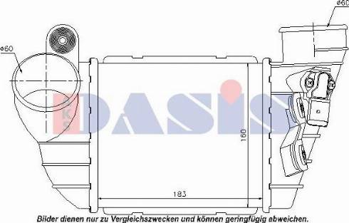 AKS Dasis 487120N - Интеркулер autozip.com.ua