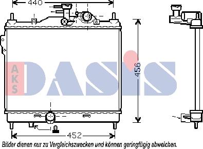 AKS Dasis 560002N - Радіатор, охолодження двигуна autozip.com.ua