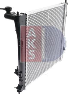 AKS Dasis 560075N - Радіатор, охолодження двигуна autozip.com.ua