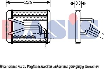 AKS Dasis 516014N - Теплообмінник, опалення салону autozip.com.ua