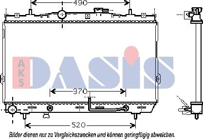 AKS Dasis 510032N - Радіатор, охолодження двигуна autozip.com.ua