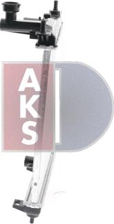 AKS Dasis 510026N - Радіатор, охолодження двигуна autozip.com.ua