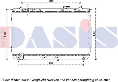 AKS Dasis 510159N - Радіатор, охолодження двигуна autozip.com.ua