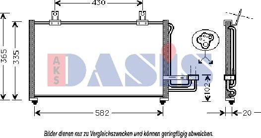 AKS Dasis 512060N - Конденсатор, кондиціонер autozip.com.ua