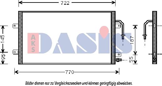 AKS Dasis 522610N - Конденсатор, кондиціонер autozip.com.ua