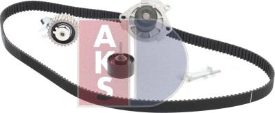 AKS Dasis 570283N - Водяний насос + комплект зубчатого ременя autozip.com.ua