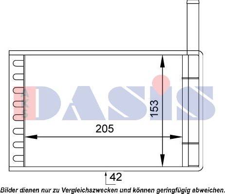 AKS Dasis 099001N - Теплообмінник, опалення салону autozip.com.ua