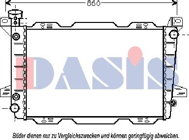 AKS Dasis 090055N - Радіатор, охолодження двигуна autozip.com.ua