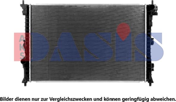 AKS Dasis 090007N - Радіатор, охолодження двигуна autozip.com.ua