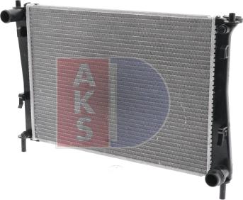 AKS Dasis 090016N - Радіатор, охолодження двигуна autozip.com.ua