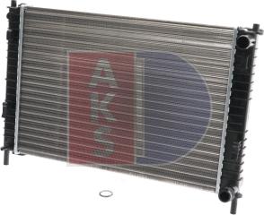 AKS Dasis 090017N - Радіатор, охолодження двигуна autozip.com.ua