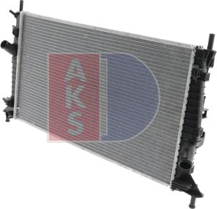 AKS Dasis 090027N - Радіатор, охолодження двигуна autozip.com.ua