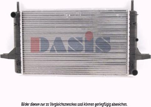 AKS Dasis 090820N - Радіатор, охолодження двигуна autozip.com.ua