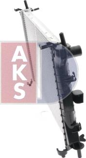 AKS Dasis 091480N - Радіатор, охолодження двигуна autozip.com.ua