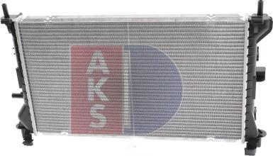 AKS Dasis 091480N - Радіатор, охолодження двигуна autozip.com.ua