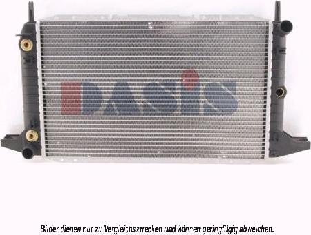 AKS Dasis 091080N - Радіатор, охолодження двигуна autozip.com.ua