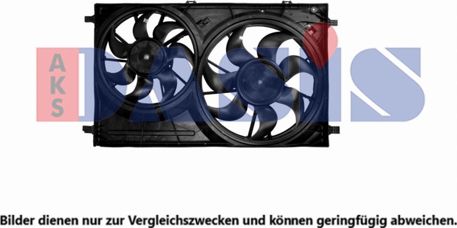 AKS Dasis 098161N - Вентилятор, охолодження двигуна autozip.com.ua