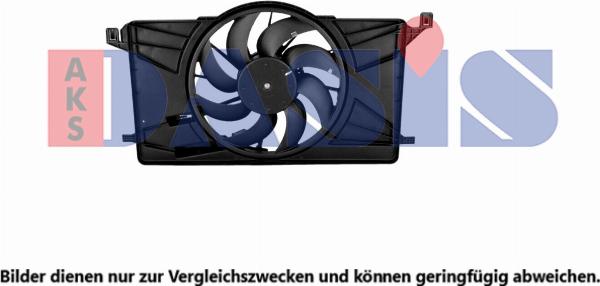 AKS Dasis 098167N - Вентилятор, охолодження двигуна autozip.com.ua