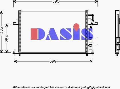 AKS Dasis 092240N - Конденсатор, кондиціонер autozip.com.ua