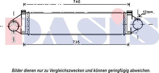 AKS Dasis 097018N - Интеркулер autozip.com.ua