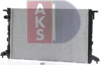 AKS Dasis 040092N - Радіатор, охолодження двигуна autozip.com.ua