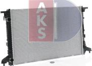 AKS Dasis 040092N - Радіатор, охолодження двигуна autozip.com.ua