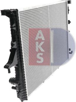 AKS Dasis 040003N - Радіатор, охолодження двигуна autozip.com.ua