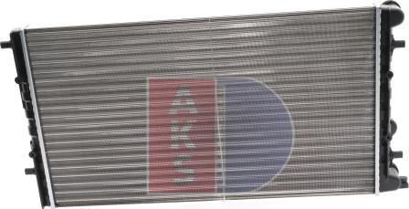 AKS Dasis 040010N - Радіатор, охолодження двигуна autozip.com.ua