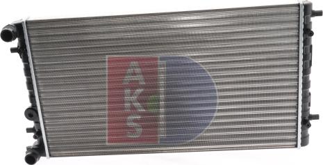 AKS Dasis 040010N - Радіатор, охолодження двигуна autozip.com.ua