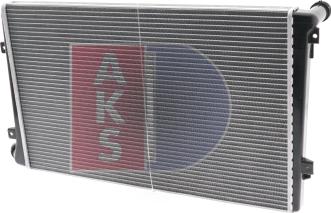 AKS Dasis 040039N - Радіатор, охолодження двигуна autozip.com.ua