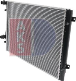 AKS Dasis 040025N - Радіатор, охолодження двигуна autozip.com.ua
