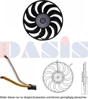 AKS Dasis 048054N - Вентилятор, охолодження двигуна autozip.com.ua