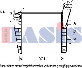 AKS Dasis 047013N - Интеркулер autozip.com.ua