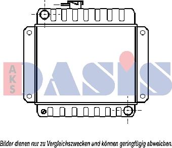 AKS Dasis 050010N - Радіатор, охолодження двигуна autozip.com.ua