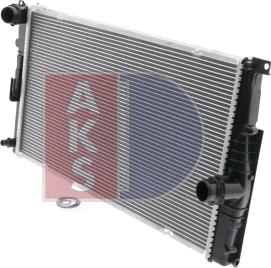 AKS Dasis 050072N - Радіатор, охолодження двигуна autozip.com.ua