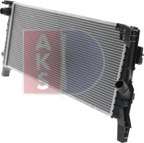 AKS Dasis 050104N - Радіатор, охолодження двигуна autozip.com.ua