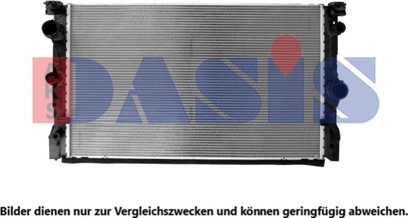 AKS Dasis 050116N - Радіатор, охолодження двигуна autozip.com.ua