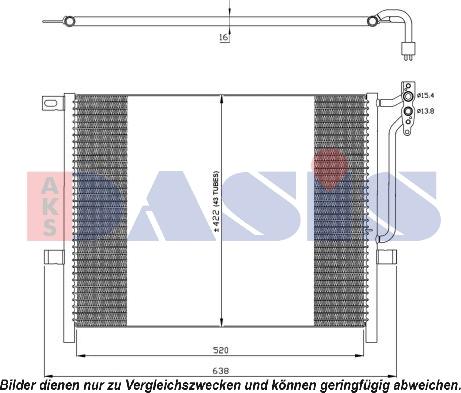 AKS Dasis 052017N - Конденсатор, кондиціонер autozip.com.ua