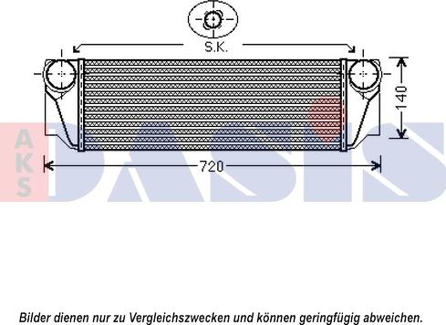 AKS Dasis 057017N - Интеркулер autozip.com.ua