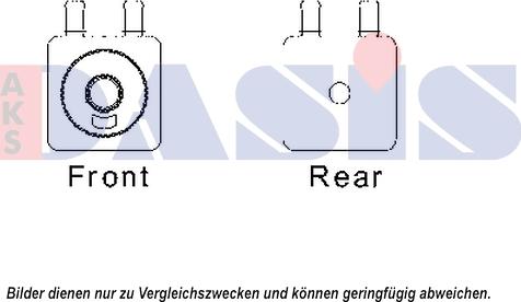 AKS Dasis 066002N - Масляний радіатор, рухове масло autozip.com.ua