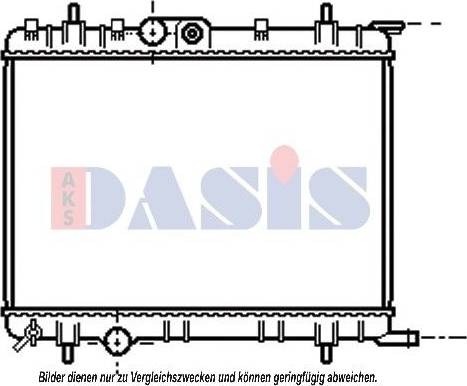 AKS Dasis 060053N - Радіатор, охолодження двигуна autozip.com.ua