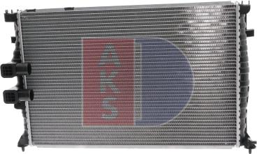 AKS Dasis 060012N - Радіатор, охолодження двигуна autozip.com.ua