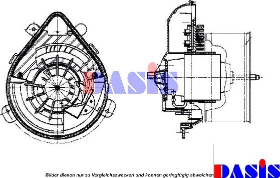 AKS Dasis 068003N - Вентилятор салону autozip.com.ua