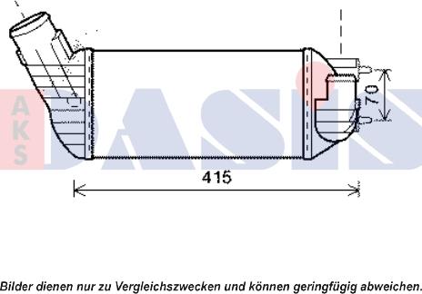 AKS Dasis 067015N - Интеркулер autozip.com.ua
