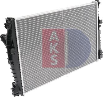 AKS Dasis 010005N - Радіатор, охолодження двигуна autozip.com.ua
