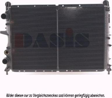 AKS Dasis 080950N - Радіатор, охолодження двигуна autozip.com.ua
